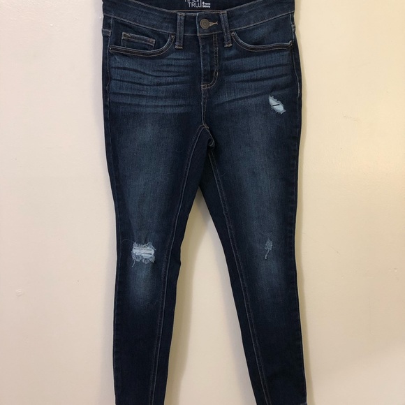 Time & True Darkwash skinny Jeans - Picture 3 of 8